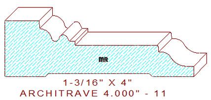 Architrave/Header 4" - 11