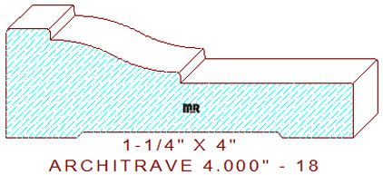 Architrave/Header 4" - 18 Architrave/Header 4" - 18