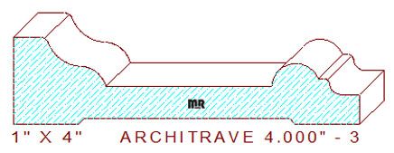 Architrave/Header 4" - 3 Architrave/Header 4" - 3