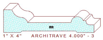 Architrave/Header 4" - 3