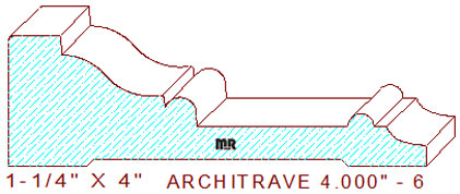 Architrave/Header 4" - 6