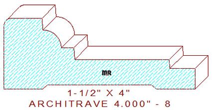 Architrave/Header 4" - 8