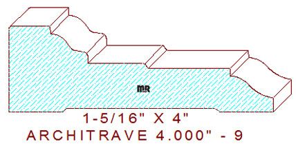 Architrave/Header 4" - 9