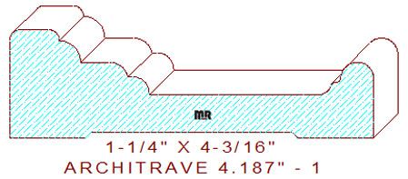 Architrave/Header 4-3/16" - 1 Architrave/Header 4-3/16" - 1
