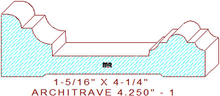 Architrave/Header 4-1/4" - 1 Architrave/Header 4-1/4" - 1