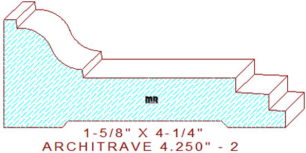 Architrave/Header 4-1/4" - 2 Architrave/Header 4-1/4" - 2
