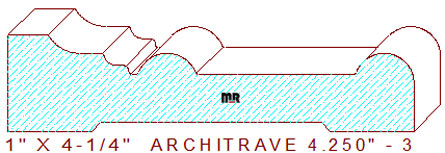Architrave/Header 4-1/4" - 3 Architrave/Header 4-1/4" - 3