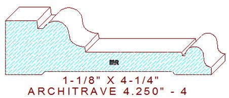 Architrave/Header 4-1/4" - 4 Architrave/Header 4-1/4" - 4