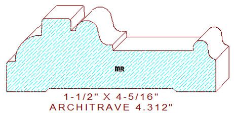 Architrave/Header 4-5/16" Architrave/Header 4-5/16"