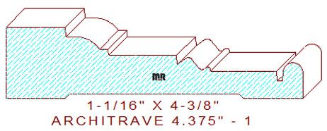 Architrave/Header 4-3/8" - 1 Architrave/Header 4-3/8" - 1