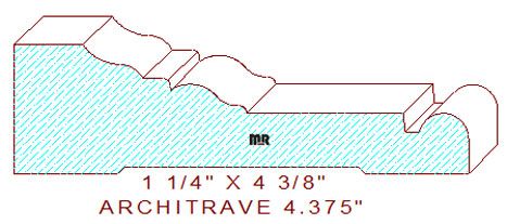 Architrave/Header 4-3/8" Architrave/Header 4-3/8"