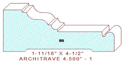 Architrave/Header 4-1/2" - 1 Architrave/Header 4-1/2" - 1