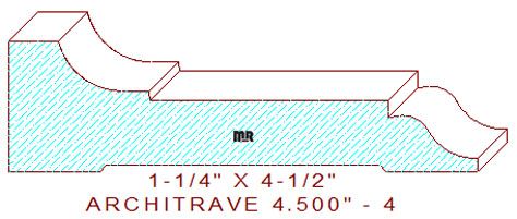 Architrave/Header 4-1/2" - 4 Architrave/Header 4-1/2" - 4