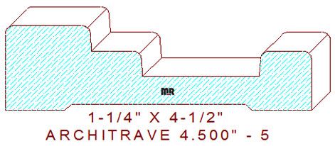 Architrave/Header 4-1/2" - 5 Architrave/Header 4-1/2" - 5