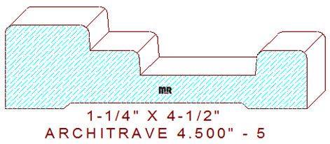 Architrave/Header 4-1/2" - 5