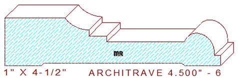 Architrave/Header 4-1/2" - 6 Architrave/Header 4-1/2" - 6