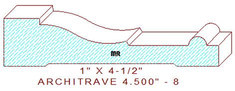 Architrave/Header 4-1/2" - 8