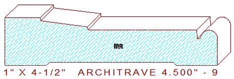 Architrave/Header 4-1/2" - 9 Architrave/Header 4-1/2" - 9