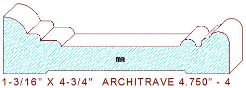 Architrave/Header 4-3/4" - 4 Architrave/Header 4-3/4" - 4