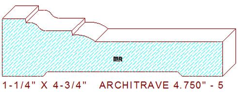 Architrave/Header 4-3/4" - 5