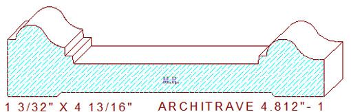Architrave/Header 4-13/16" - 1 Architrave/Header 4-13/16" - 1