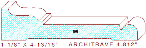 Architrave/Header 4-13/16" Architrave/Header 4-13/16"