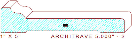 Architrave/Header 5" - 2 Architrave/Header 5" - 2
