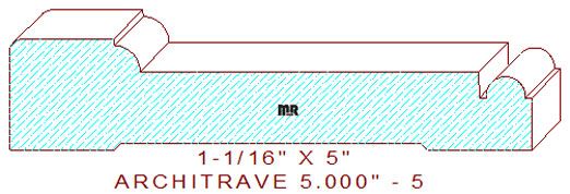 Architrave/Header 5" - 5