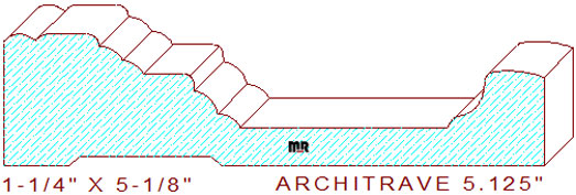 Architrave/Header 5-1/8" Architrave/Header 5-1/8"