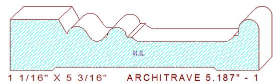 Architrave/Header 5-3/16" - 1 Architrave/Header 5-3/16" - 1