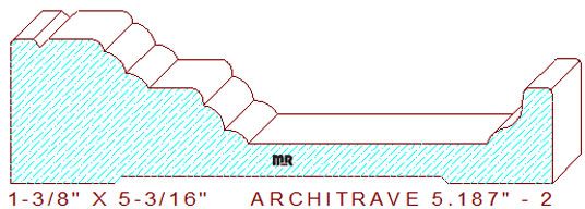 Architrave/Header 5-3/16" - 2 Architrave/Header 5-3/16" - 2