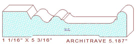 Architrave/Header 5-3/16" Architrave/Header 5-3/16"
