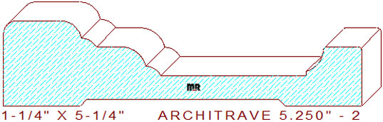 Architrave/Header 5-1/4" - 2 Architrave/Header 5-1/4" - 2
