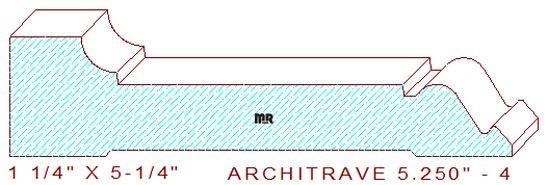 Architrave/Header 5-1/4" - 4 Architrave/Header 5-1/4" - 4