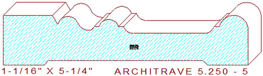 Architrave/Header 5-1/4" - 5 Architrave/Header 5-1/4" - 5