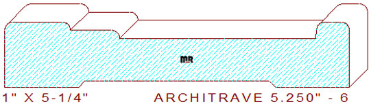 Architrave/Header 5-1/4" - 6