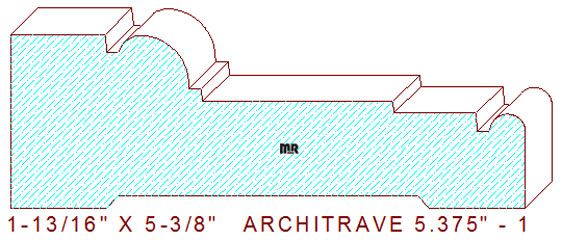 Architrave/Header 5-3/8" - 1 Architrave/Header 5-3/8" - 1