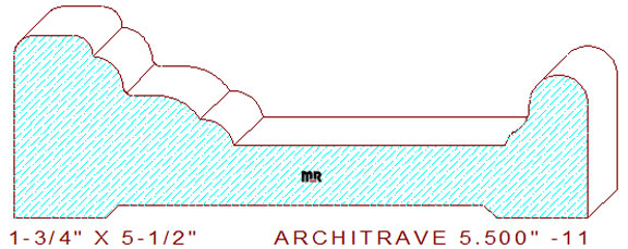 Architrave/Header 5-1/2" - 11 Architrave/Header 5-1/2" - 11