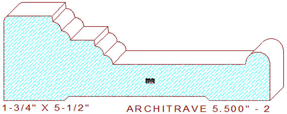 Architrave/Header 5-1/2" - 2 Architrave/Header 5-1/2" - 2