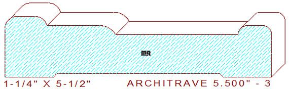 Architrave/Header 5-1/2" - 3 Architrave/Header 5-1/2" - 3