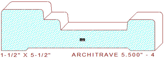 Architrave/Header 5-1/2" - 4 Architrave/Header 5-1/2" - 4