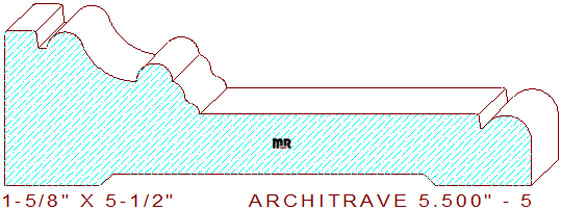 Architrave/Header 5-1/2" - 5 Architrave/Header 5-1/2" - 5