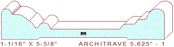 Architrave/Header 5-5/8" - 1 Architrave/Header 5-5/8" - 1