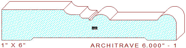 Architrave/Header 6" - 1 Architrave/Header 6" - 1