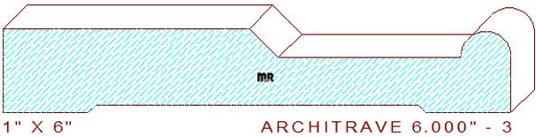 Architrave/Header 6" - 3 Architrave/Header 6" - 3
