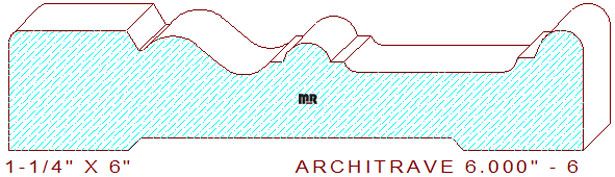 Architrave/Header 6" - 6 Architrave/Header 6" - 6