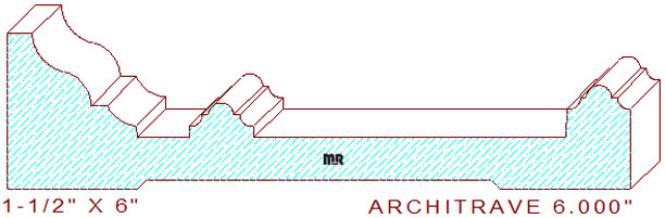 Architrave/Header 6" Architrave/Header 6"