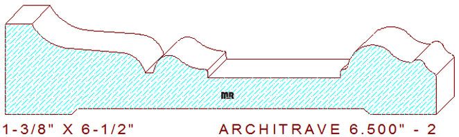 Architrave/Header 6-1/2" - 2 Architrave/Header 6-1/2" - 2