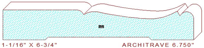 Architrave/Header 6-3/4" Architrave/Header 6-3/4"