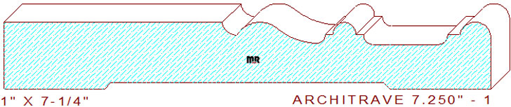 Architrave/Header 7-1/4" - 1 Architrave/Header 7-1/4" - 1